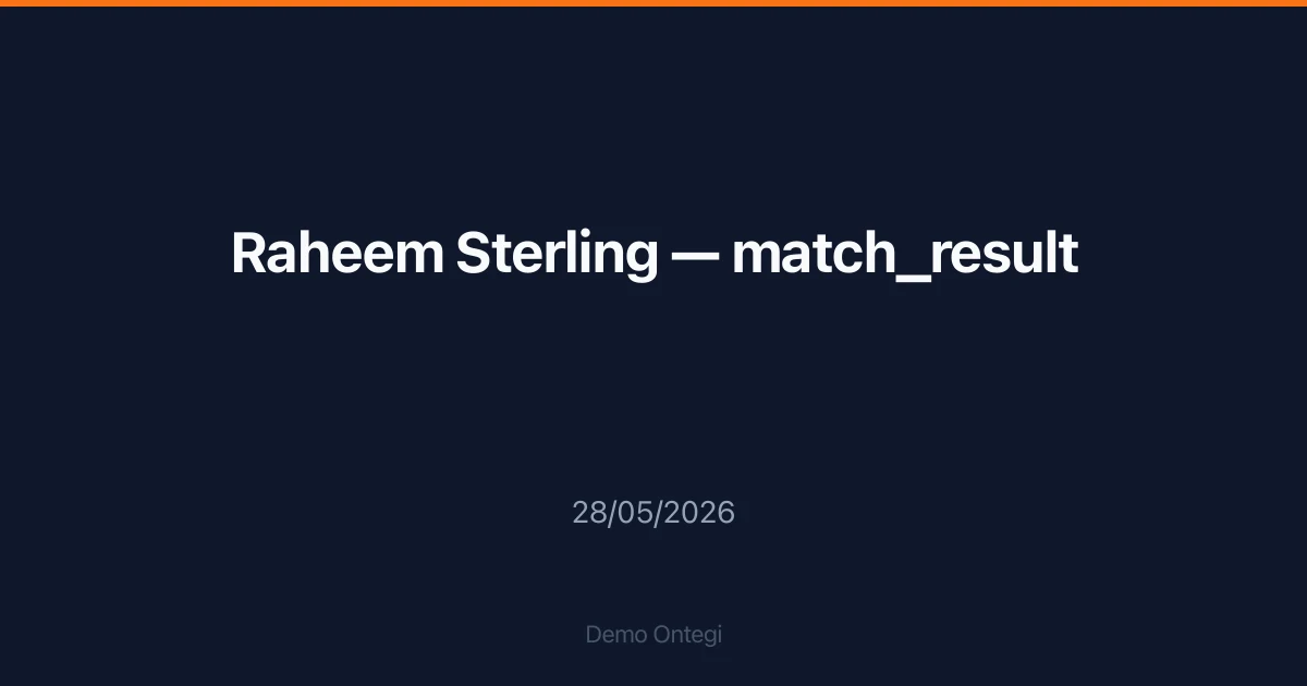Raheem Sterling — match_result